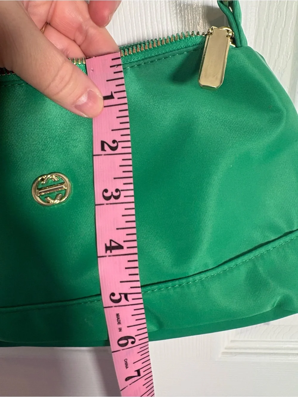 Green Crossbody Shoulder Bag with Gold Accent NEW WITHOUT TAGS